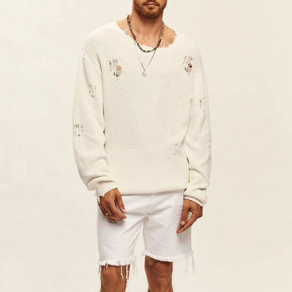 Men's Casual Round Neck Sweater