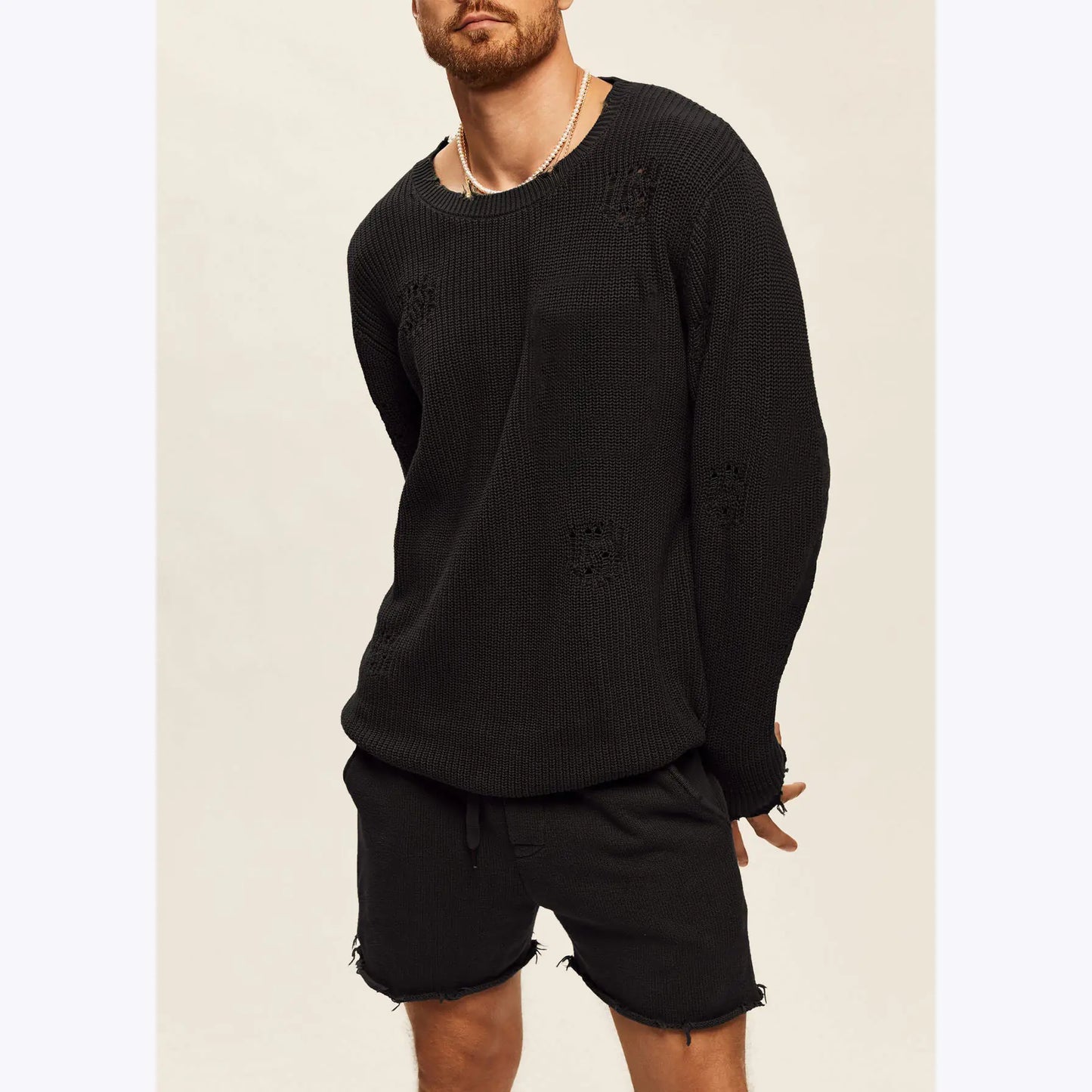 Men's Casual Round Neck Sweater
