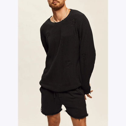 Men's Casual Round Neck Sweater